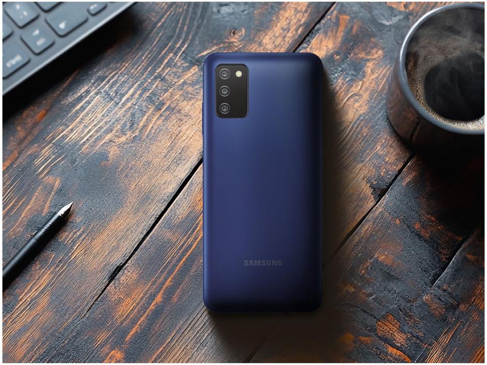 Smartphone Samsung Galaxy A03s 64GB Azul 4GB RAM 6,5" Câm. Tripla + Selfie 5MP Dual Chip - 4