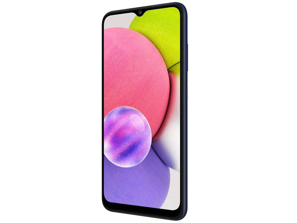 Smartphone Samsung Galaxy A03s 64GB Azul 4GB RAM 6,5" Câm. Tripla + Selfie 5MP Dual Chip - 5