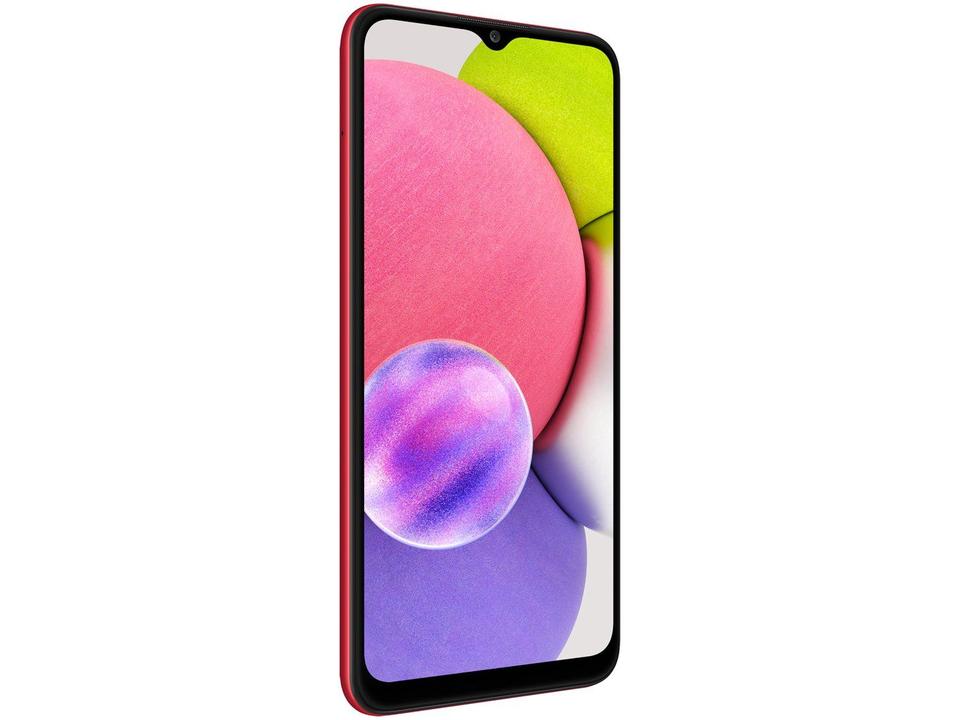 Smartphone Samsung Galaxy A03s 64GB Vermelho 4G 4GB RAM Tela 6,5” Câm. Tripla + Selfie 5M - 6