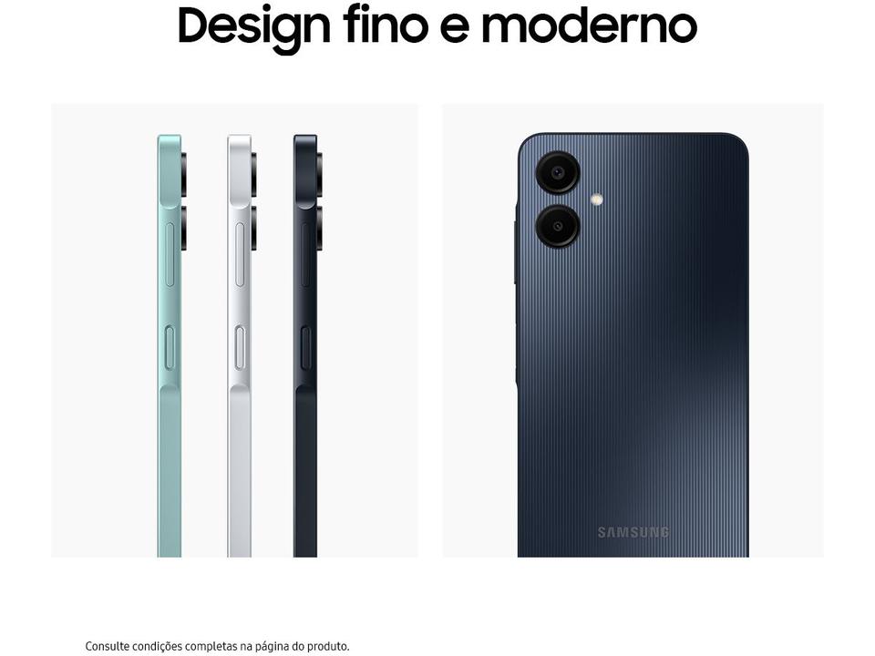 Smartphone Samsung Galaxy A06 128GB 4GB RAM Branco 6,7" Câm. Dupla + Selfie 8MP - 5