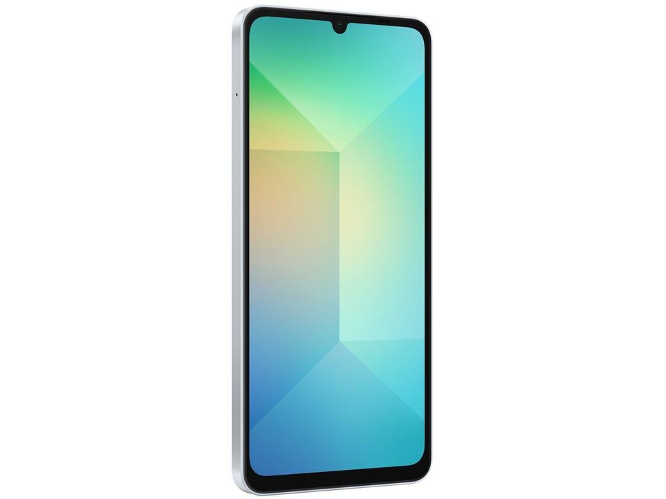 Smartphone Samsung Galaxy A06 128GB 4GB RAM Branco 6,7" Câm. Dupla + Selfie 8MP - 16