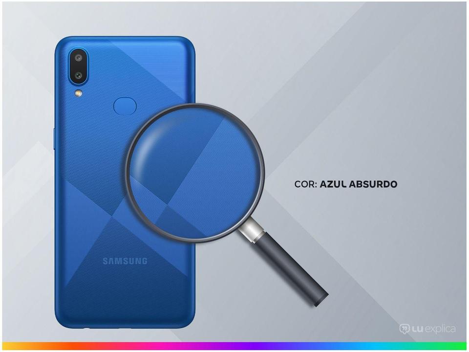Smartphone Samsung Galaxy A10s 32GB Azul Absurdo - 4G 2GB RAM Tela 6,2” Câm. Dupla + Selfie 8MP - 2