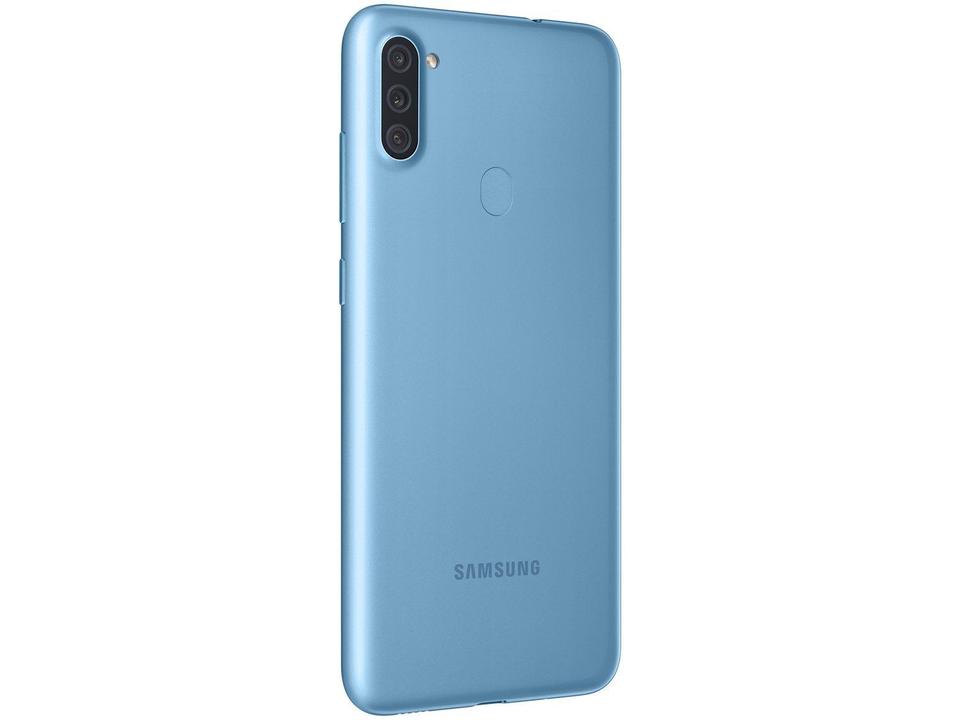 Smartphone Samsung Galaxy A11 64GB Azul 3GB RAM 6,4" Câm. Tripla + Selfie 8MP Dual Chip - 6