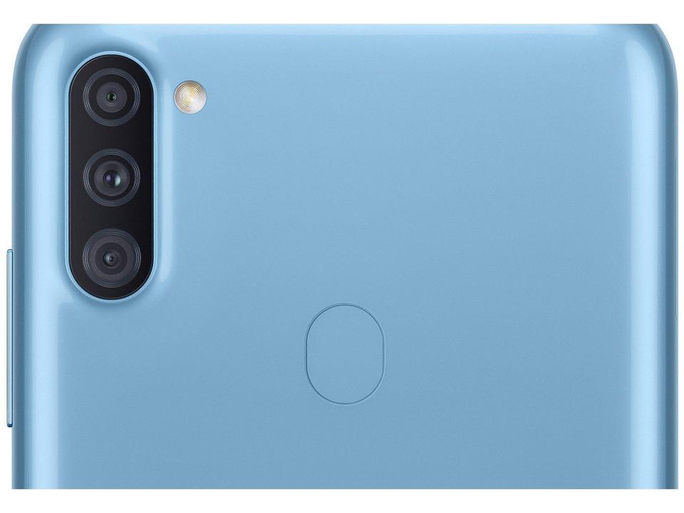 Smartphone Samsung Galaxy A11 64GB Azul 3GB RAM 6,4" Câm. Tripla + Selfie 8MP Dual Chip - 8