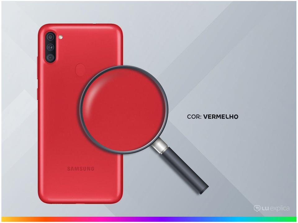 Smartphone Samsung Galaxy A11 64GB Vermelho 4G - 2