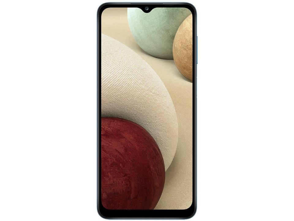 Smartphone Samsung Galaxy A12 64GB Azul 4GB RAM 6,5" Câm. Quádrupla + Selfie 8MP Dual Chip - 5
