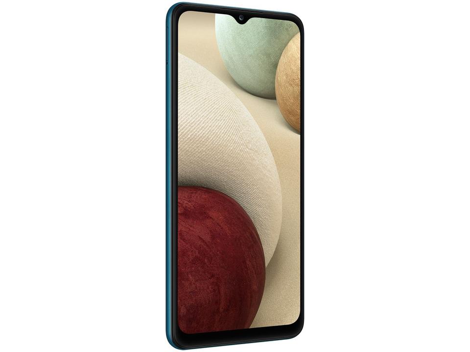 Smartphone Samsung Galaxy A12 64GB Azul 4GB RAM 6,5" Câm. Quádrupla + Selfie 8MP Dual Chip - 5