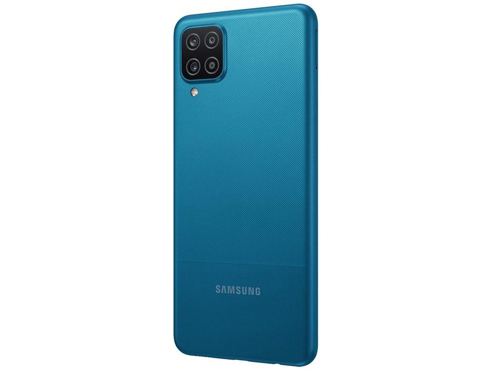 Smartphone Samsung Galaxy A12 64GB Azul 4GB RAM 6,5" Câm. Quádrupla + Selfie 8MP Dual Chip - 8