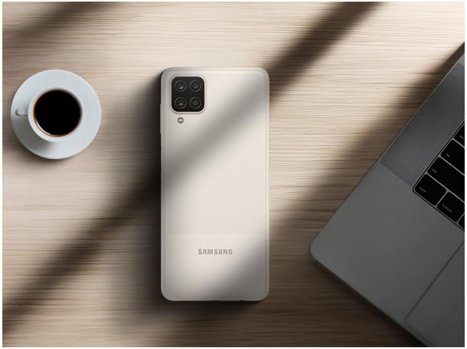 Smartphone Samsung Galaxy A12 64GB Branco 4GB RAM 6,5" Câm. Quádrupla + Selfie 8MP Dual Chip - 3