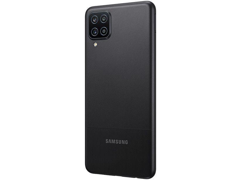 Smartphone Samsung Galaxy A12 64GB Preto 4G - Octa-Core 4GB RAM 6,5” Câm. Quádrupla + Selfie 8MP - 8