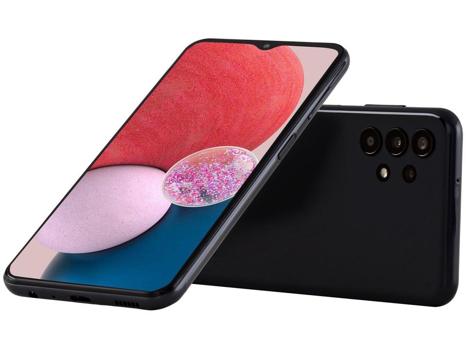 Smartphone Samsung Galaxy A13 128GB Preto 4G Octa-Core 4GB RAM 6,6” Câm Quádrupla + Selfie 8M - 16