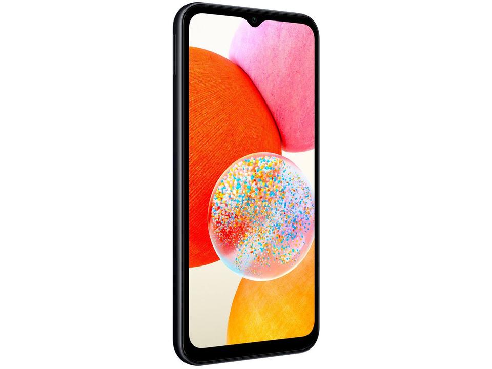 Smartphone Samsung Galaxy A14 128GB Preto 4G Octa-Core 4GB RAM 6,6" Câm. Tripla + Selfie 13MP Dual Chip - 5