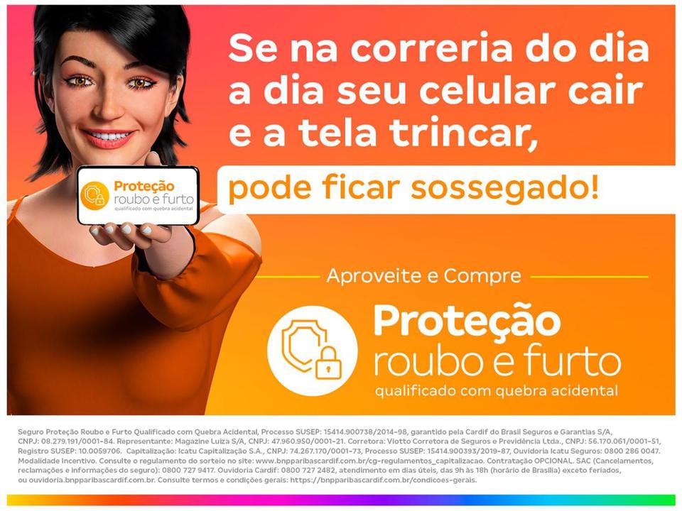 Smartphone Samsung Galaxy A14 64 GB Preto 4G Octa-Core 4GB RAM 6,6" Câm. Tripla + Selfie 13MP Dual Chip - 13