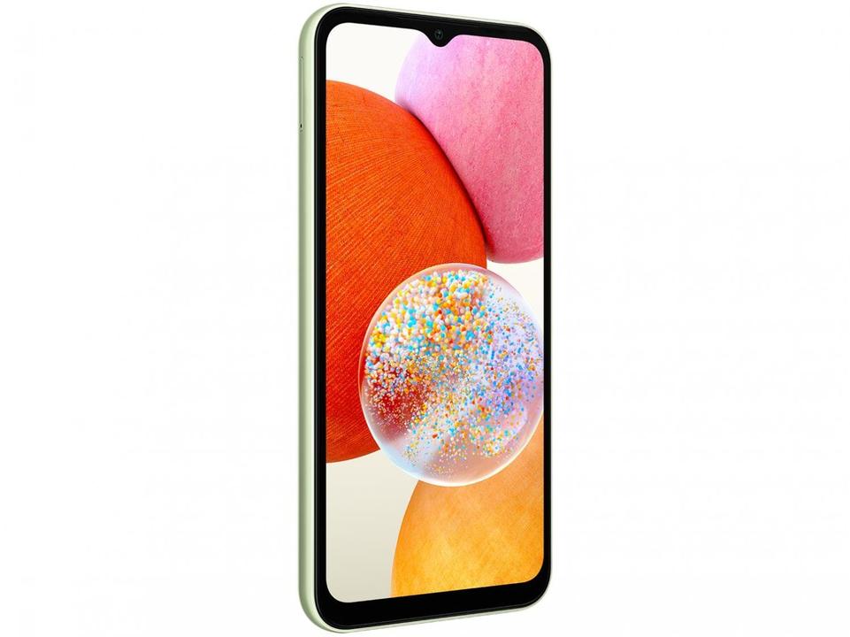 Smartphone Samsung Galaxy A14 64GB Verde Lima 5G Octa-Core 4GB RAM 6,6" Câm. Tripla + Selfie 13MP Dual Chip - 6
