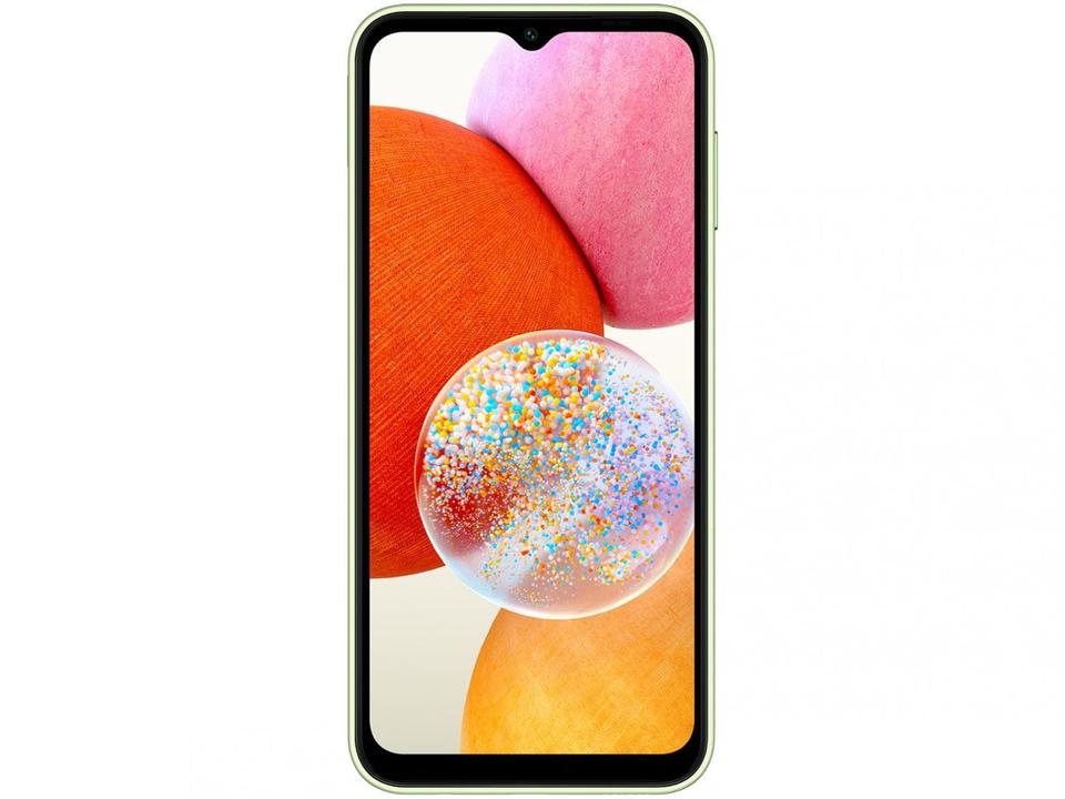 Smartphone Samsung Galaxy A14 64GB Verde Lima 5G Octa-Core 4GB RAM 6,6" Câm. Tripla + Selfie 13MP Dual Chip - 5
