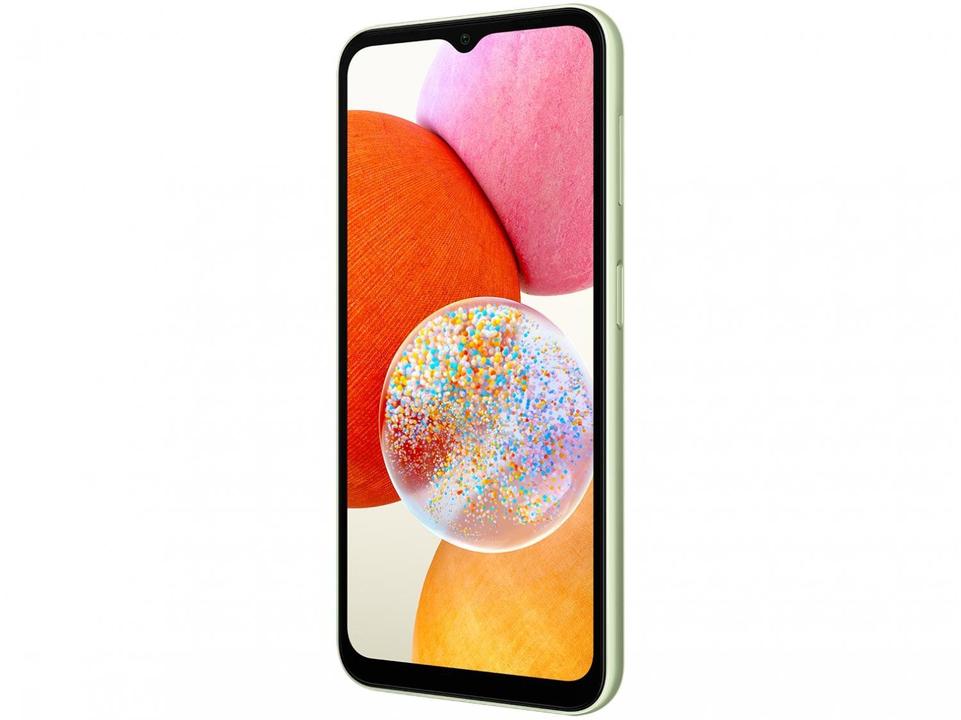 Smartphone Samsung Galaxy A14 64GB Verde Lima 5G Octa-Core 4GB RAM 6,6" Câm. Tripla + Selfie 13MP Dual Chip - 4