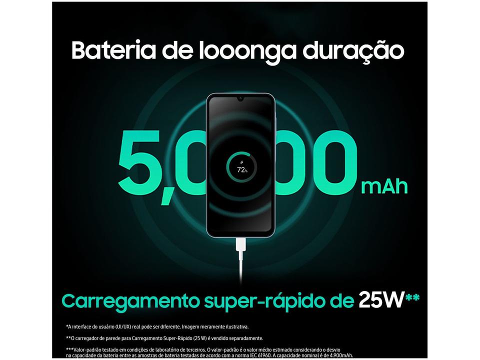Smartphone Samsung Galaxy A15 6,5" 256GB Verde Claro 5G 8GB RAM Câm. Tripla 50MP + Selfie 13MP 5000mAh Dual Chip - 10