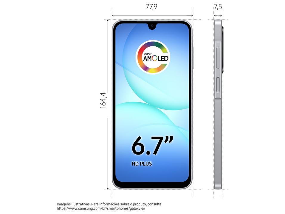 Smartphone Samsung Galaxy A17 128GB 4GB RAM Cinza 6,7" Câm. Tripla + Selfie 13MP - 9