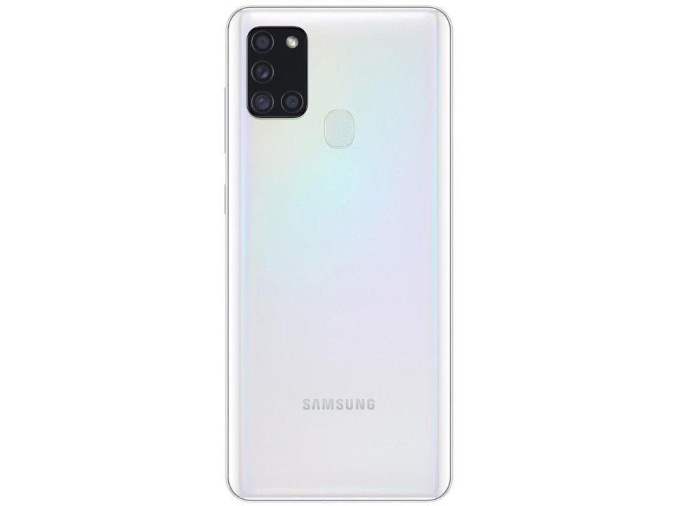 Smartphone Samsung Galaxy A21s 64GB Branco 4G - 4GB RAM 6,5” Câm. Quádrupla + Selfie 13M - 7