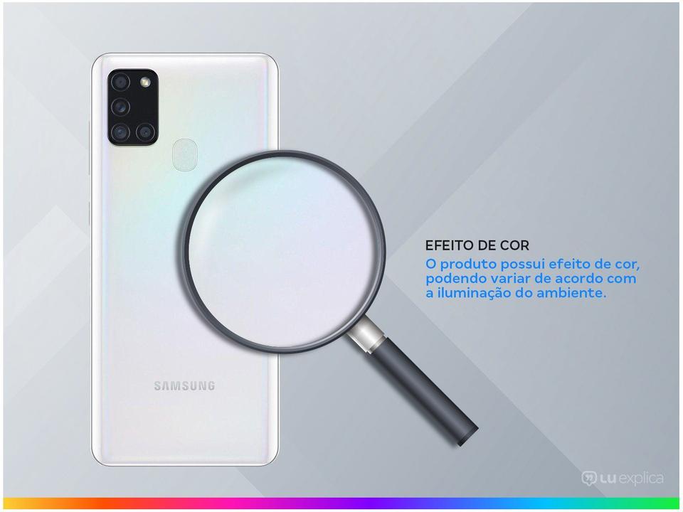 Smartphone Samsung Galaxy A21s 64GB Branco 4G - 4GB RAM 6,5” Câm. Quádrupla + Selfie 13M - 2