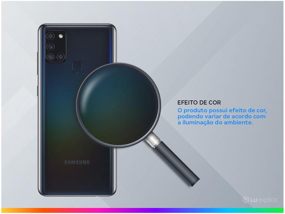 Smartphone Samsung Galaxy A21s 64GB Preto 4G - 4GB RAM 6,5” Câm. Quádrupla + Selfie 13MP - 2