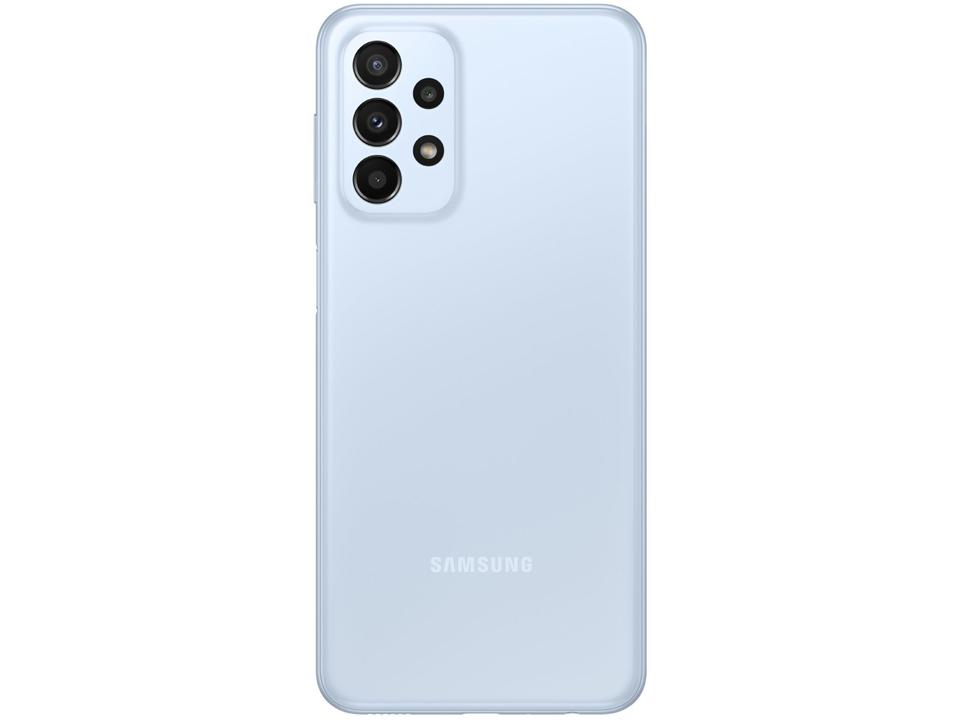 Smartphone Samsung Galaxy A23 128GB Azul 5G Octa-Core 4GB RAM 6,6” Câm. Quádrupla + Selfie 8M - 8