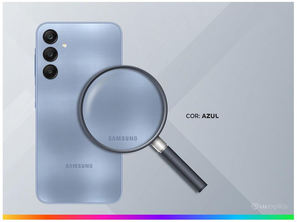 Smartphone Samsung Galaxy A25 6,5" 256GB Azul Escuro 5G 8GB RAM Câm Tripla 50MP + Selfie 13MP Bateria 5000mAh Dual Chip - 2
