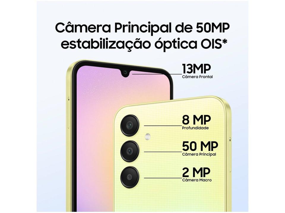 Smartphone Samsung Galaxy A25 6,5" 256GB Azul Escuro 5G 8GB RAM Câm Tripla 50MP + Selfie 13MP Bateria 5000mAh Dual Chip - 7