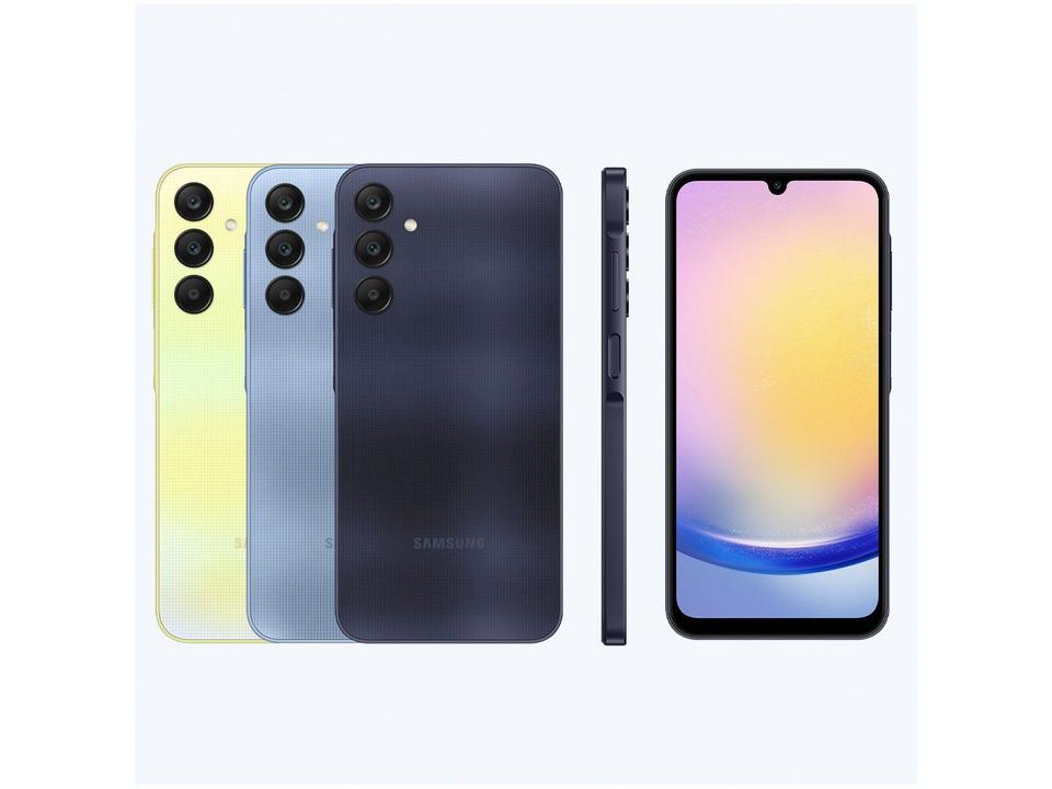 Smartphone Samsung Galaxy A25 6,5" 256GB Azul Escuro 5G 8GB RAM Câm Tripla 50MP + Selfie 13MP Bateria 5000mAh Dual Chip - 4