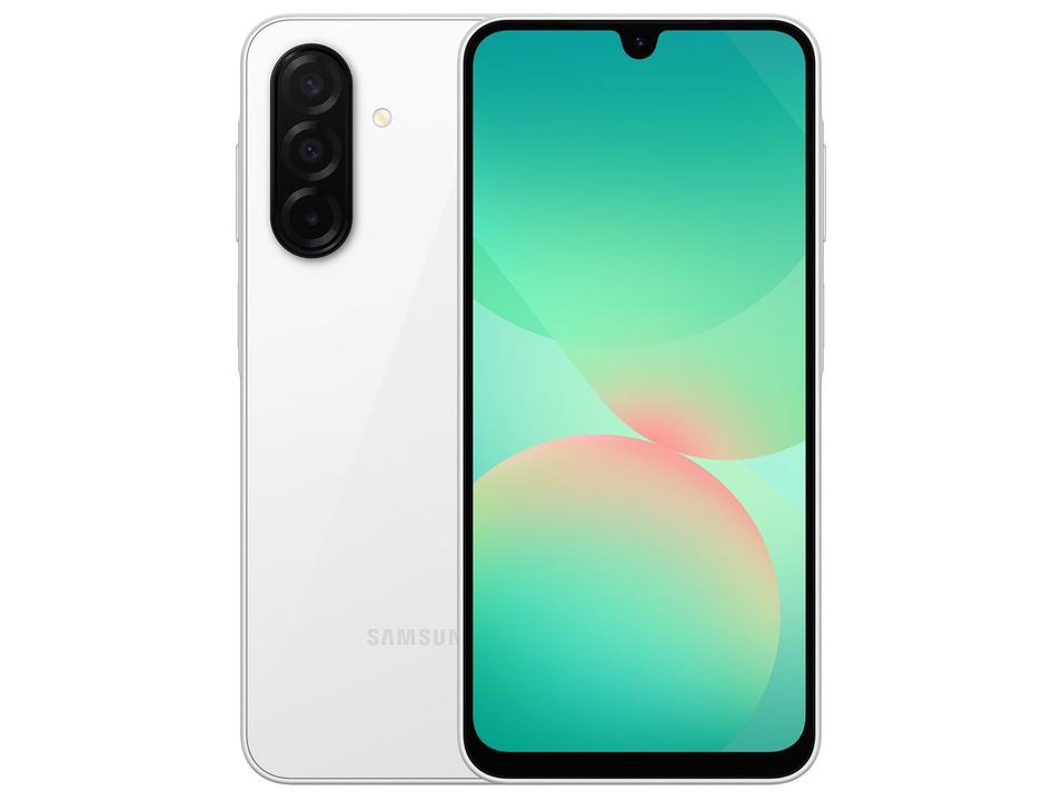 Smartphone Samsung Galaxy A26 256GB 5G 8GB RAM Branco 6.7" Câm. 50MP + 8MP + 2MP + Selfie 13MP - 16