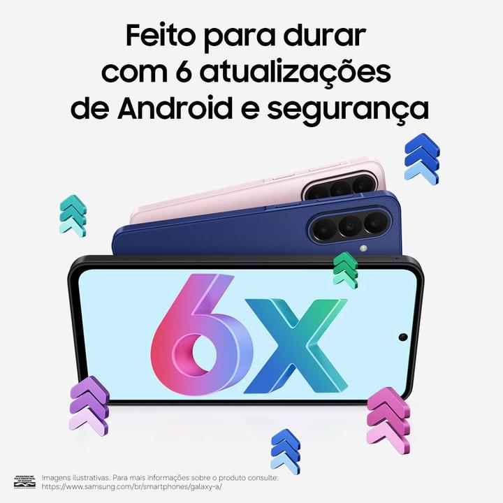Smartphone Samsung Galaxy A27 256GB 5G 6GB RAM Rosa 6,7" Câm. Tripla Selfie 12MP - 5