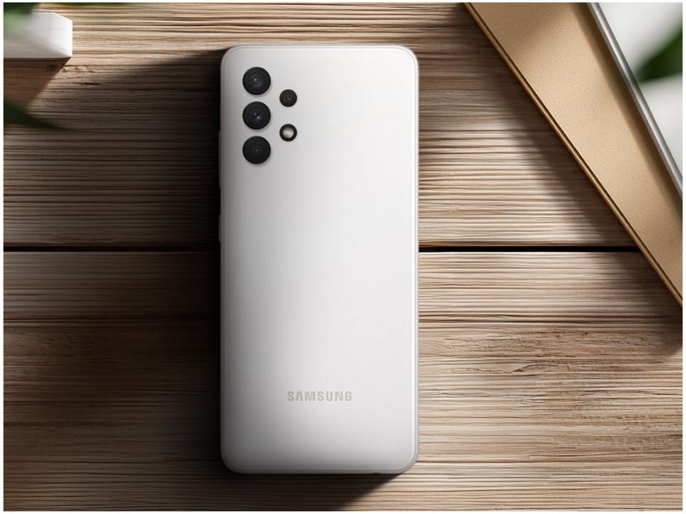 Smartphone Samsung Galaxy A32 128GB Branco 4GB RAM 6,4" Câm. Quádrupla + Selfie 20MP Dual Chip - 3