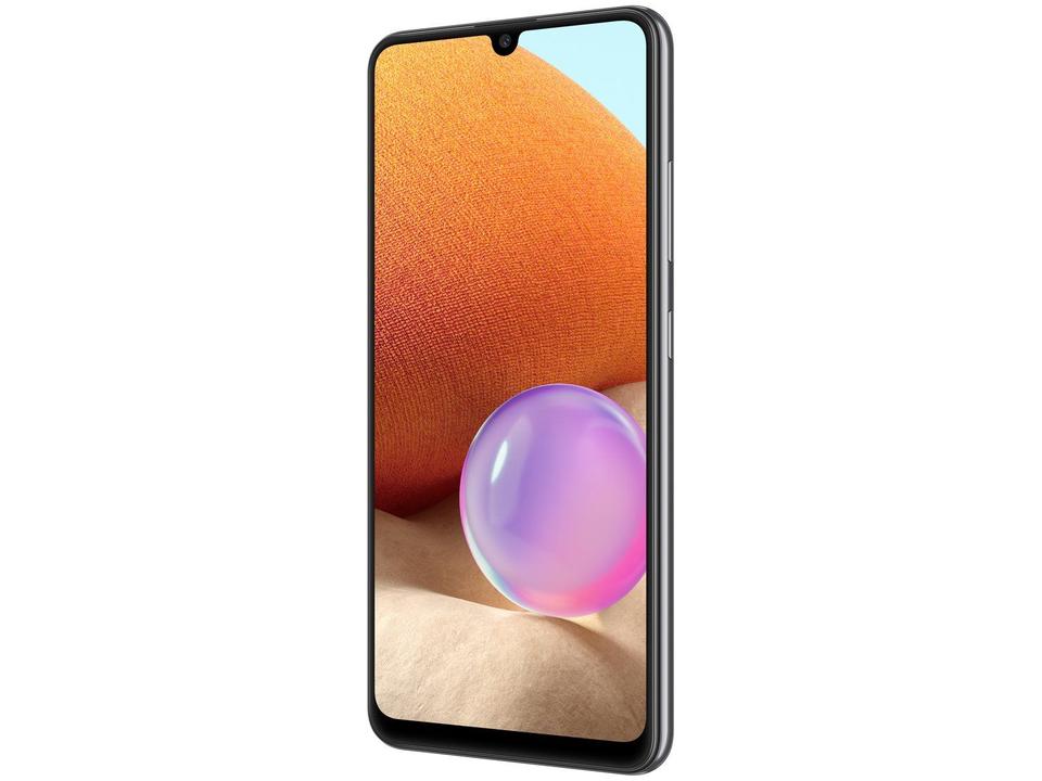 Smartphone Samsung Galaxy A32 128GB Preto 4G - 4GB RAM Tela 6,4” Câm. Quádrupla + Selfie 20M - 4