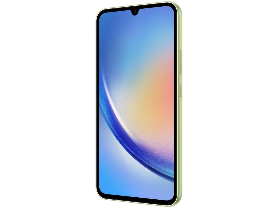 Smartphone Samsung Galaxy A34 128GB Verde Lima 5G Octa-Core 6GB RAM 6,6" Câm. Tripla + Selfie 13MP Dual Chip - 6