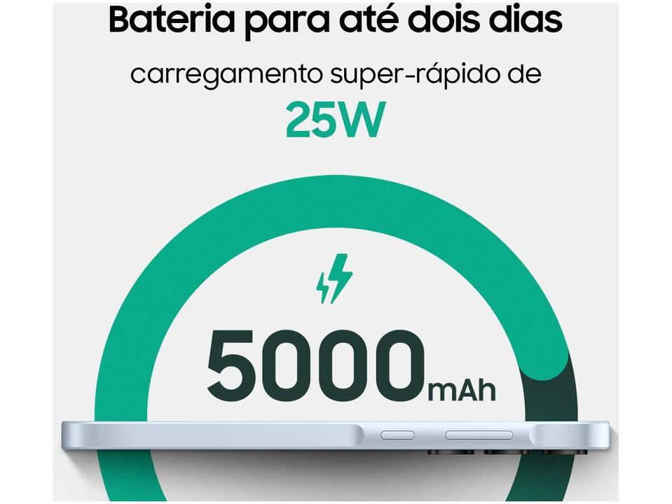 Smartphone Samsung Galaxy A35 128GB Azul Escuro 5G 6GB RAM 6,6" Câm. Tripla + Selfie 13MP Dual Chip - 10