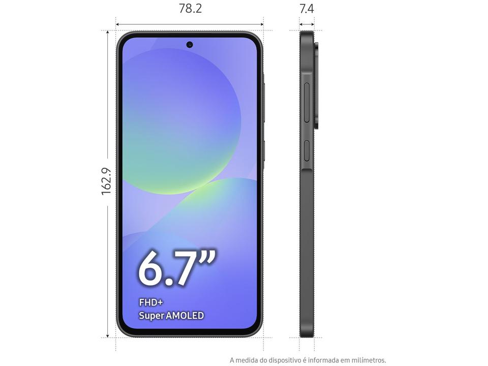 Smartphone Samsung Galaxy A36 128GB 5G 6GB RAM Preto 6,7" Câm. Tripla + Selfie 12MP - 7