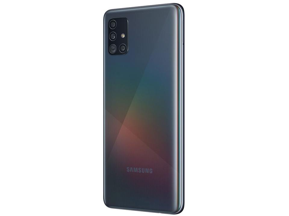 Smartphone Samsung Galaxy A51 128GB Preto 4GB RAM 6,5" Câm. Quádrupla + Selfie 32MP Dual Chip - 4