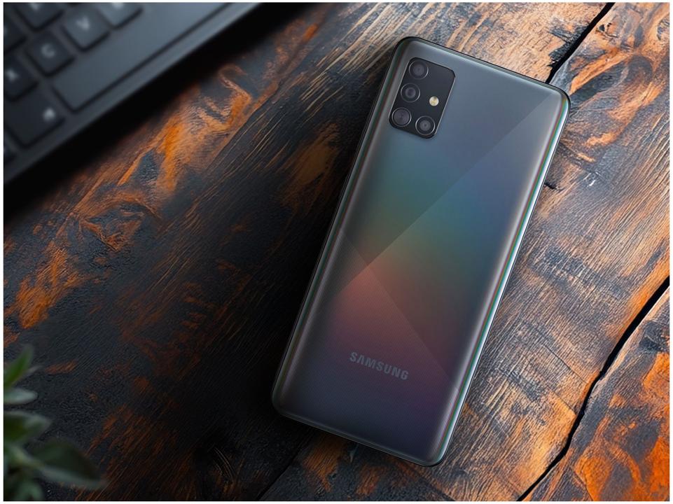 Smartphone Samsung Galaxy A51 128GB Preto 4GB RAM 6,5" Câm. Quádrupla + Selfie 32MP Dual Chip - 3