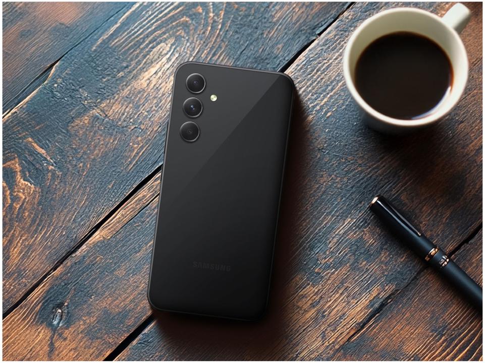 Smartphone Samsung Galaxy A54 256GB Preto Lima 5G Octa-Core 8GB RAM 6,4" Câm. Tripla + Selfie 32MP Dual Chip - 6