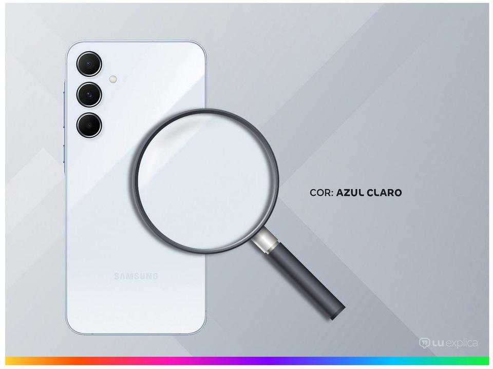 Smartphone Samsung Galaxy A55 128GB Azul Claro 5G 8GB RAM 6,6" Câm. Tripla + Selfie 32MP Dual Chip - 2