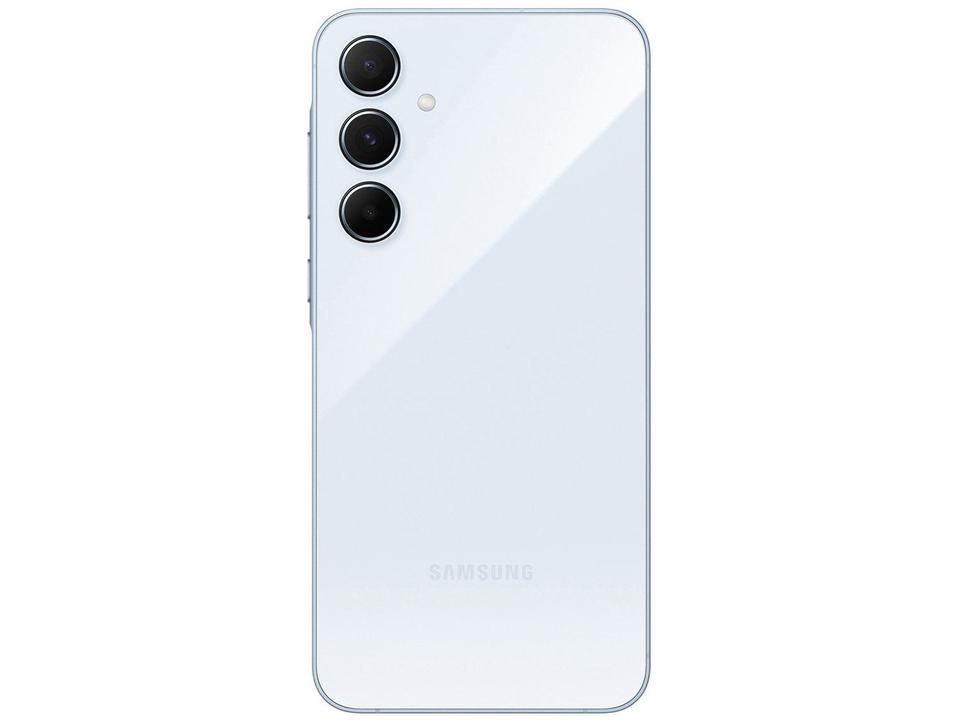Smartphone Samsung Galaxy A55 128GB Azul Claro 5G 8GB RAM 6,6" Câm. Tripla + Selfie 32MP Dual Chip - 18