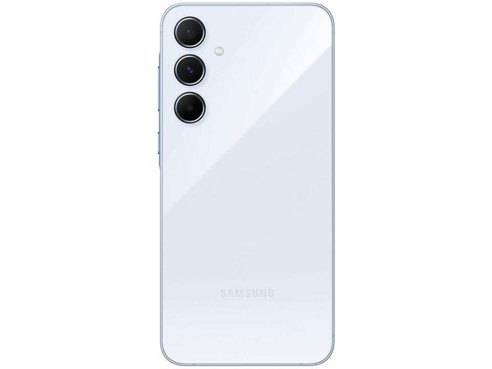 Smartphone Samsung Galaxy A55 128GB Azul Escuro 5G 8GB RAM 6,6" Câm. Tripla + Selfie 32MP Dual Chip - 16