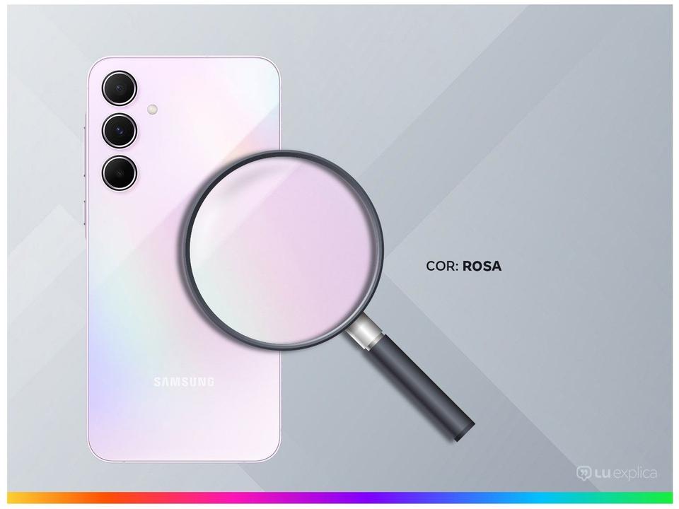 Smartphone Samsung Galaxy A55 128GB Rosa 5G 8GB RAM 6,6" Câm. Tripla + Selfie 32MP Dual Chip - 2