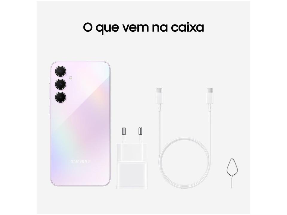 Smartphone Samsung Galaxy A55 128GB Rosa 5G 8GB RAM 6,6" Câm. Tripla + Selfie 32MP Dual Chip - 13