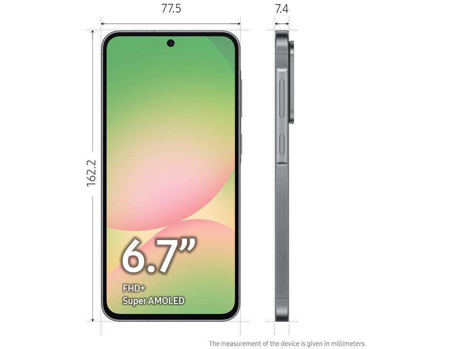 Smartphone Samsung Galaxy A56 128GB 5G 8GB RAM Preto 6,7" Câm Tripla + Selfie 12MP - 10