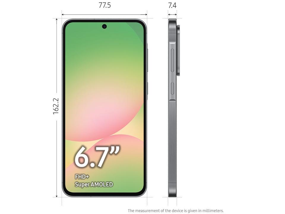 Smartphone Samsung Galaxy A56 256GB 5G 8GB RAM Preto 6,7" Câm. Tripla + Selfie 12MP - 10