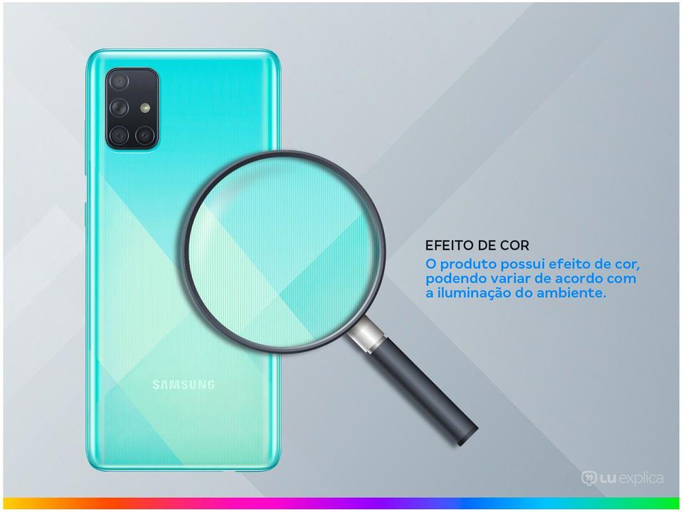 Smartphone Samsung Galaxy A71 128GB Azul 4G - 6GB RAM Tela 6,7” Câm. Quádrupla + Selfie 32MP - 2