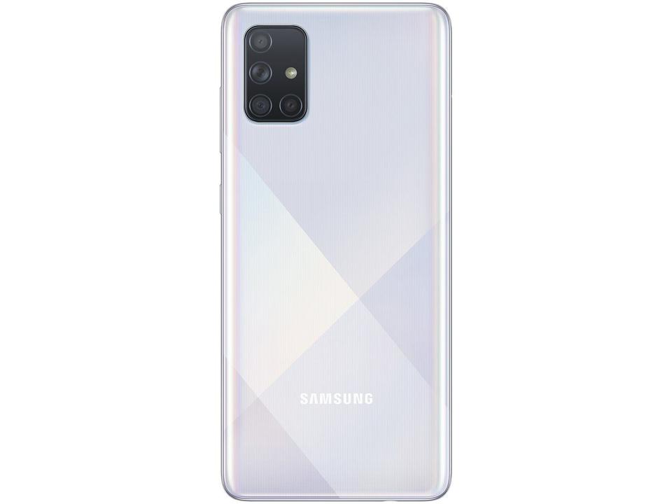Smartphone Samsung Galaxy A71 128GB Prata 4G - 6GB RAM Tela 6,7” Câm. Quádrupla + Selfie 32M - 7