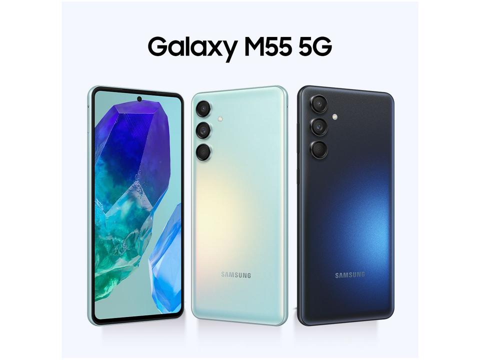 Smartphone Samsung Galaxy M55 256GB 5G 8GB RAM Verde Claro 6,7" Câm. Tripla + Selfie 50MP Dual Chip - 4