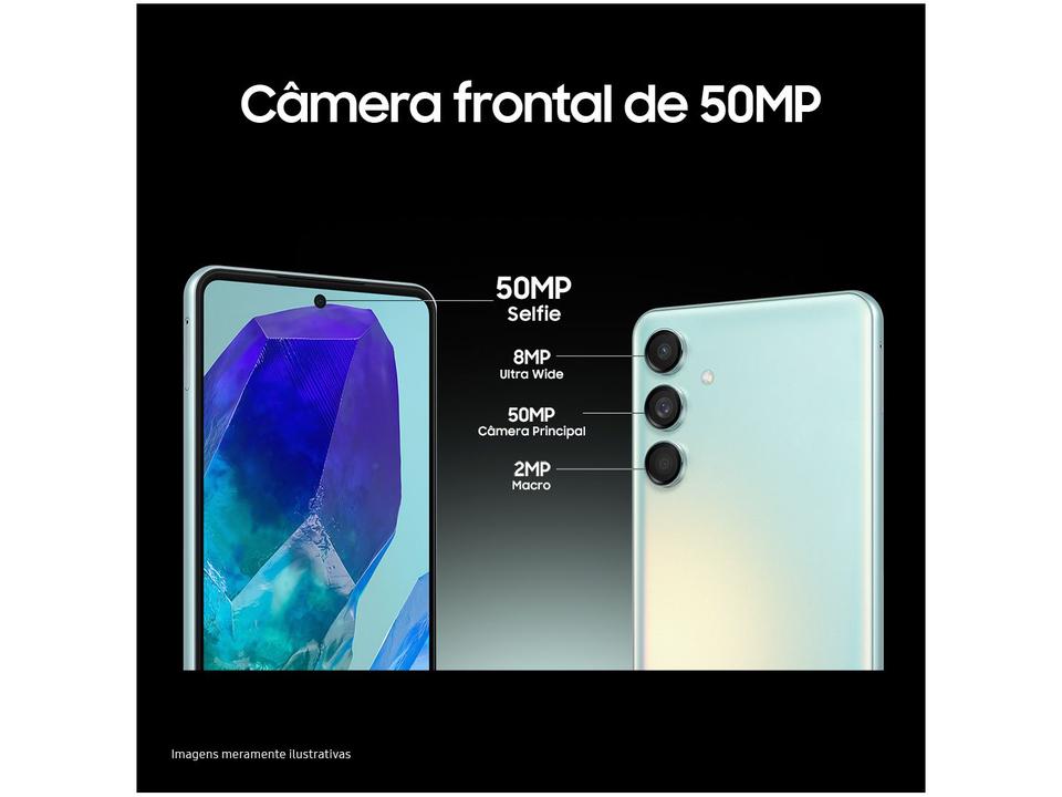 Smartphone Samsung Galaxy M55 256GB 5G 8GB RAM Verde Claro 6,7" Câm. Tripla + Selfie 50MP Dual Chip - 7